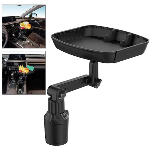 Dual Cup Holder Organized Table Food Car Tray Portable.